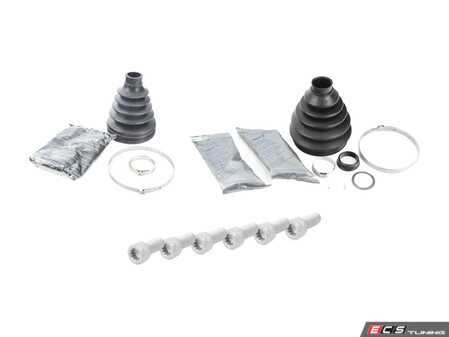 ES#2996859 - 1k0498203aKT5 - CV Joint Refresh Kit  - Includes all the boots and bolts you'll need to service one driveshaft - Assembled By ECS - Volkswagen