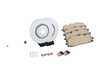ES#4505166 - 4M0615301AN7KT - Front Brake Service Kit - Featuring Zimmermann rotors and ECS DD23 ceramic brake pads - Includes rotor set screws, brake wear sensor, and silicone brake lubricant - Assembled By ECS - Audi