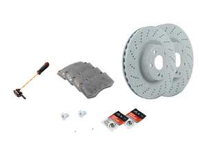 ES#3184147 - 0004211512KT5 - Front Brake Service Kit - Featuring genuine Mercedes-Benz rotors, pads, sensors and rotor screws - Genuine Mercedes Benz - Mercedes Benz
