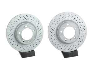 ES#4487390 - 99735140201KT2 - Front Brake Rotors - Pair (330x28) - Restore the stopping power in your vehicle. - Zimmermann - Porsche
