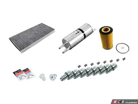 ES#2723842 - E53V8IN2GD1KT - "Dry" Inspection II Service Kit  - Includes spark plugs and all filters - add your preferred fluids for a complete service - Genuine BMW - BMW