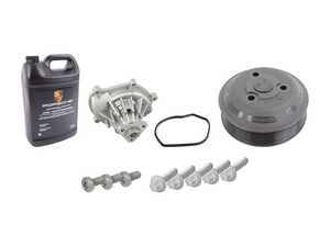 ES#4674468 - 94610603300KT - Porsche Engine Water Pump Kit - Featuring Geba Water Pump, Genuine Porsche Coolant, and all hardware needed to do a water pump service - Geba - Porsche