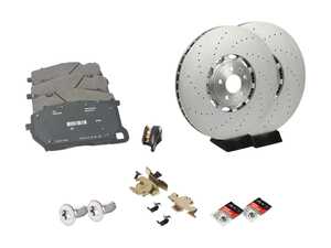 ES#5388604 - 4M8615301DKT2 - Front & Rear Brake Service Kit - 4M Audi RSQ8 (420x40) - Featuring Genuine Audi Rotors, pads, and wear sensors - Genuine Volkswagen Audi - Audi