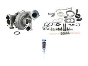 ES#4338440 - 11657811404KT - Lower Turbocharger With Installation Kit - Includes new original equipment turbocharger manufactured by Borgwarner and installation hardware. - Assembled By ECS - BMW