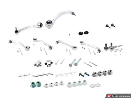 ES#2580450 - 8E0407151KIT4 - Front Control Arm Kit - Includes all hardware needed for installation - Assembled By ECS - Audi