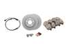 ES#4753126 - 34116866293fzKT - Front Brake Service Kit - Featuring Zimmermann Z-Coat rotors and ECS DD23 ceramic pads. - Assembled By ECS - BMW