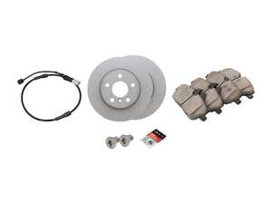 ES#4753126 - 34116866293fzKT - Front Brake Service Kit - Featuring Zimmermann Z-Coat rotors and ECS DD23 ceramic pads. - Assembled By ECS - BMW