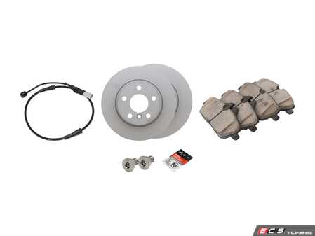 ES#4753126 - 34116866293fzKT - Front Brake Service Kit - Featuring Zimmermann Z-Coat rotors and ECS DD23 ceramic pads. - Assembled By ECS - BMW
