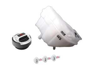 ES#2785285 - 4E0121403GKT2 - Expansion Tank Replacement Kit W/ R8 Coolant Cap - Install a brand new expansion tank with a new R8 polished aluminum cap and hardware - Assembled By ECS - Audi