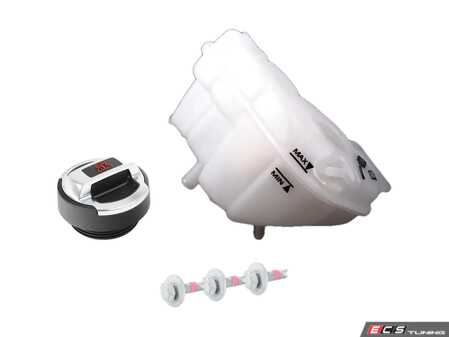 ES#2785285 - 4E0121403GKT2 - Expansion Tank Replacement Kit W/ R8 Coolant Cap - Install a brand new expansion tank with a new R8 polished aluminum cap and hardware - Assembled By ECS - Audi