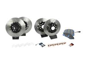ES#4819431 - A1-298KT - Performance Front And Rear Brake Service Kit  - Featuring Girodisc Two-Piece Rotors, EBC Bluestuff pads, sensors, and hardware - Assembled By ECS - Audi