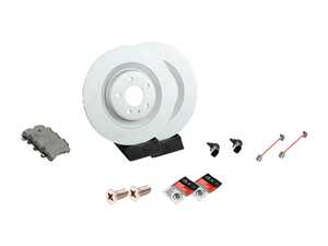 ES#4658199 - 95B615601GKT6 - Rear Brake Service Kit - Featuring Coated Zimmerman Rotors and, Textar Semi-Metallic pads - Assembled By ECS - Porsche