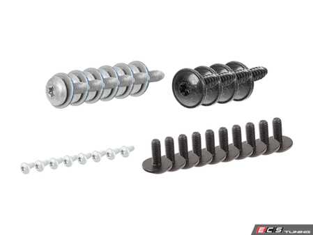 ES#2569509 - C5FNDRHRD2 - Front Fender Hardware Kit - Priced Each - Contains all needed hardware to install one front fender on your Audi - Assembled By ECS - Audi