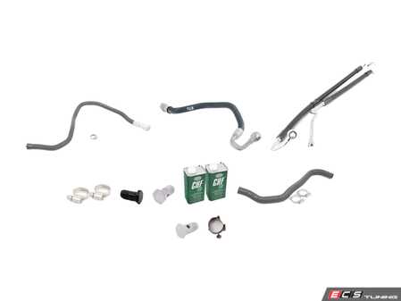 ES#2996301 - 32416784331KT - Power Steering Service Kit - Includes lines, bolts & crush washers, and fluid - Assembled By ECS - BMW