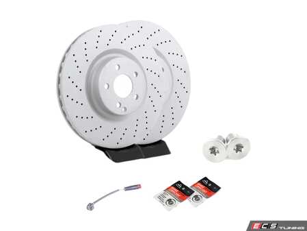 ES#4643623 - 22142118120KT1 - Front Brake Service Kit - Featuring Zimmerman rotors, and TRW Ceramic pads - Assembled By ECS - Mercedes Benz