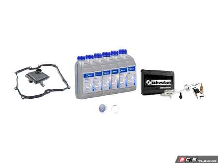 ES#2804536 - 09G398429AKT6 -  6-Speed automatic transmission service kit - With Service Tool - Includes Meyle trans fluid, filter, drain plug with new seal, a pan gasket and the Schwaben Service Tool for a complete service. - Assembled By ECS - Audi Volkswagen