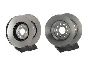 ES#5426227 - 3q0615601a74ktKT - Brake Rotor Kit - (340x30 / 300x12) - Features Brembo's special UV paint treatment that guarantees superior corrosion resistance. - Brembo - Audi Volkswagen