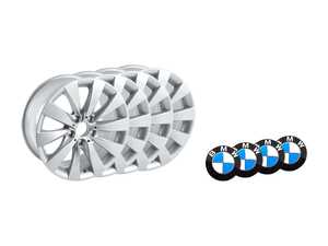 ES#2569556 - 36116796240KT - 17" V Spoke Style 413 Wheels - Square Set Of Four - 17x7.5 ET37 72.6mm CB - Genuine BMW - BMW