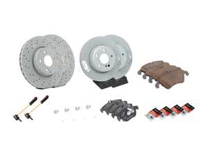 ES#4643443 - 0004213012KT9 - Front & Rear Brake Service Kit - Featuring Genuine Mercedes-Benz rotors, and Genuine Mercedes-Benz pads - Genuine Mercedes Benz - Mercedes Benz