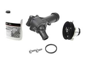 ES#4839950 - 07K121111FKT - Water Pump And Thermostat Kit - Featuring everything OE you need to replace your water pump and thermostat. - Genuine Volkswagen Audi - Audi