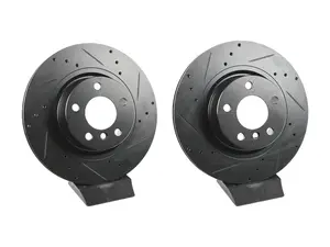 Rear V5 Drilled & Slotted Brake Rotors - Set (330x20)