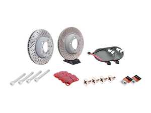 ES#2598578 - 99635240502RPKT1 - Performance Rear Brake Service Kit - Featuring Sebro rotors and EBC RedStuff brake pads - Assembled By ECS - Porsche