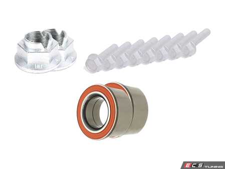 ES#3651522 - 99905304104KT1 - Front Wheel Bearing Kit - Includes Hamburg Technic front wheel bearings with Genuine Porsche installation hardware - Assembled By ECS - Porsche
