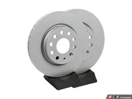 ES#4668324 - 5C0615301C-P - Front V5 Plain Brake Rotors - Set (280x22) - Precision manufactured and featuring a GeoSpec corrosion-resistant coating - ECS - Volkswagen