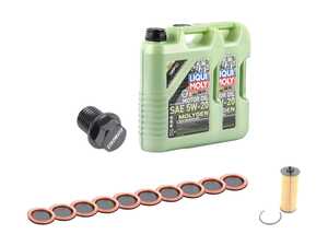 ES#5424534 - 7B0115562DKT - Routan Oil Change Kit  - Includes Oil, Filter, Magnetic drain plug, Replacement washers, and oil change service sticker - Assembled By ECS - Volkswagen