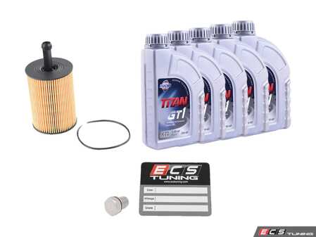 ES#3144637 - 071115562CZKT -  Oil Service Kit - Includes oil filter and Fuchs 5w-40 oil - Assembled By ECS - Volkswagen