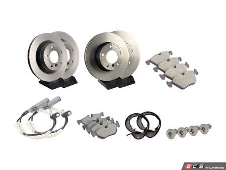 ES#4840177 - 3691702KT - Brembo Front & Rear Brake Service Kit - Brake Kit Including Rotors, Pads, Set Screws, and Wear Sensors - Brembo - BMW