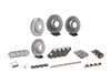 ES#4656104 - 99635140904KT6 - Front & Rear Brake Service Kit - Featuring Zimmerman rotors, and ATE Front and Brembo Ceramic Rear pads - Assembled By ECS - Porsche
