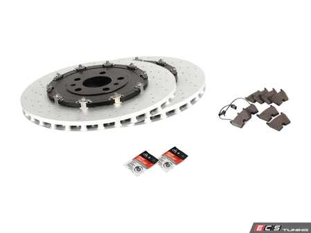 ES#2681146 - 8E0615301ABKT1 - Front Brake Service Kit - Featuring genuine Audi rotors and pads - Genuine Volkswagen Audi - Audi