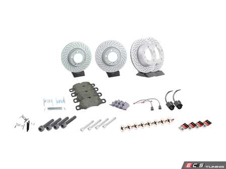 ES#4656968 - 99735140201KT4 - Front & Rear Brake Service Kit - Featuring Zimmerman rotors, and Textar pads - Assembled By ECS - Porsche