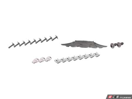 ES#3648481 - 8f0863821KT - Belly Pan & Installation Hardware Kit - Includes a replacement belly pan with all necessary mounting hardware - Genuine Volkswagen Audi - Audi