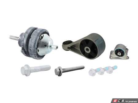 ES#4350147 - 22116756406KT6 - Drivetrain Mount Kit - Simple - Complete engine / drivetrain mount replacement kit - Assembled By ECS - MINI
