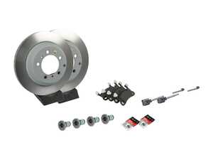 ES#4674570 - 9y0615601rKT - Rear Brake Service Kit - Featuring Genuine Porsche Rotors, and Genuine Porsche Pads - Genuine Porsche - Porsche