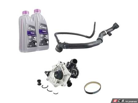 ES#3979158 - 5q0122101gs2ktKT - Cooling System Refresh Kit - Level 1 - This entry level kit includes thermostat, waterpump, complete upper radiator hoses and coolant - Assembled By ECS - Volkswagen