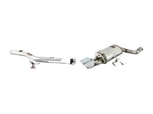 ES#4158850 - 844737-resKT - Supersprint Cat-Back Exhaust System - Non-Resonated - Stainless steel non-resonated cat-back exhaust system with muffler and dual 120x80mm polished tips - Supersprint - Mercedes Benz