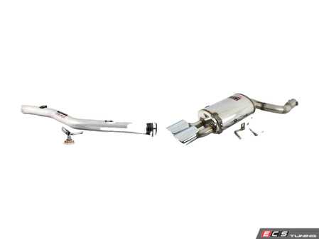 ES#4158850 - 844737-resKT - Supersprint Cat-Back Exhaust System - Non-Resonated - Stainless steel non-resonated cat-back exhaust system with muffler and dual 120x80mm polished tips - Supersprint - Mercedes Benz