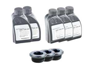 ES#4906553 - 3310868698xKT - Genuine BMW Front & Rear Differential Service Kit - Includes Genuine BMW fluid as well as fill and drain plugs for the front and rear differentials - Genuine BMW - BMW