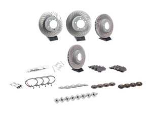 ES#4643765 - 99635140904KT4 - Front & Rear Brake Service Kit - Featuring Genuine Porsche rotors, and Genuine Porsche pads - Genuine Porsche - Porsche