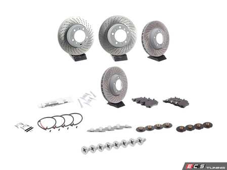 ES#4643765 - 99635140904KT4 - Front & Rear Brake Service Kit - Featuring Genuine Porsche rotors, and Genuine Porsche pads - Genuine Porsche - Porsche