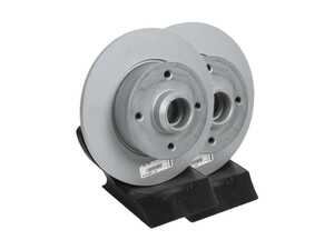 ES#4066941 - 600159920KT - Rear Brake Rotors - Pair (226x10) - A pair of affordable rotors for customers looking for quality on a budget - Zimmermann - Volkswagen