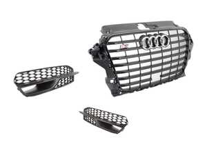 ES#2840870 - 8V5853651ECKAkt - S3 Grille Kit - Black Optics - Clean up or change your look - Genuine Volkswagen Audi - Audi