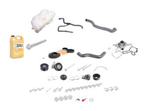 ES#2765334 - 1635000003KT2 - Cooling System Refresh Kit - Level 2 - Advanced cooling system refresh kit, including belt and all pulleys - with aftermarket and OEM components - Assembled By ECS - Mercedes Benz