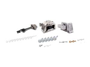 ES#2765580 - 1J0199555CFKT1 - OE Drivetrain Mount Kit - Includes engine mount, transmission mount, dogbone mount and all hardware - Assembled By ECS - Volkswagen