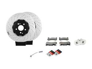 ES#4643620 - 2194210212KT10 - Front Brake Service Kit - Featuring Brembo rotors, and Brembo Ceramic pads - Assembled By ECS - Mercedes Benz
