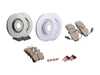 ES#3184284 - 8D0698012KT3 - Front & Rear Premuim Brake Service Kit - Featuring premium rotors and Akebono Euro Ceramic Brake pads - Assembled By ECS - Audi
