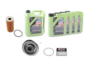 ES#4643038 - 9A110722400KT5 - Liqui Moly Molygen Oil Service Kit (5w-40) - With ECS Magnetic Drain Plug - Includes Hengst filter and Liqui Moly Molygen New Generation A40 Spec oil - Assembled By ECS - Porsche